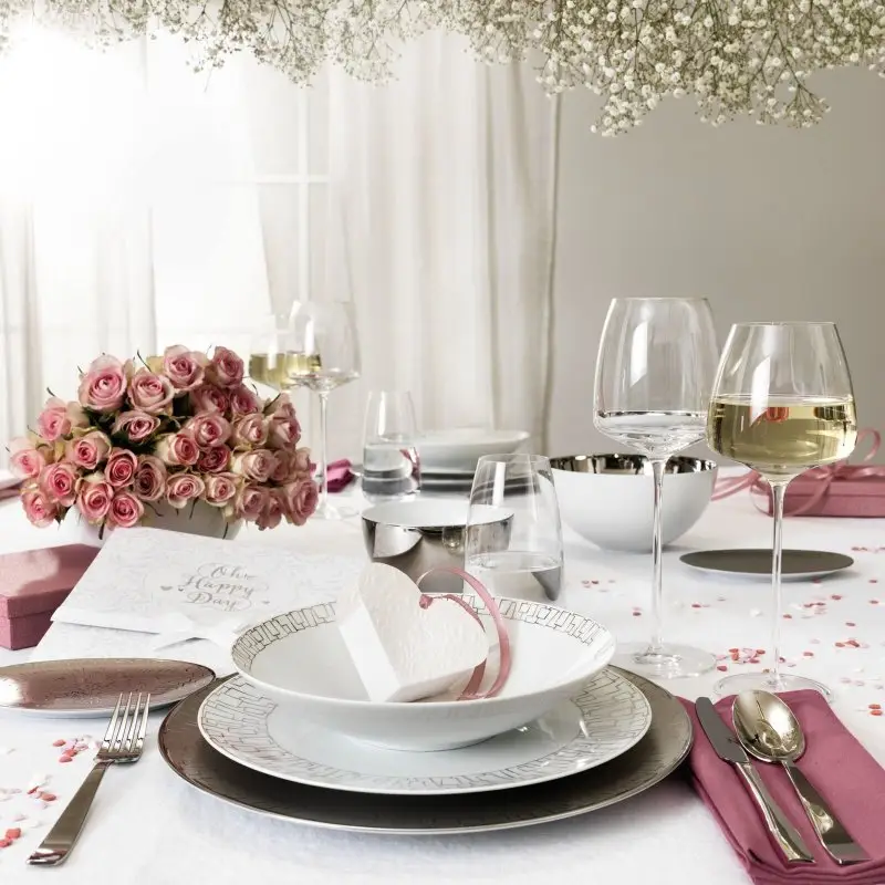 Porcellana Rosenthal-Piatto Fondo 24 Cm-Tac Skin Platin miniatura 2