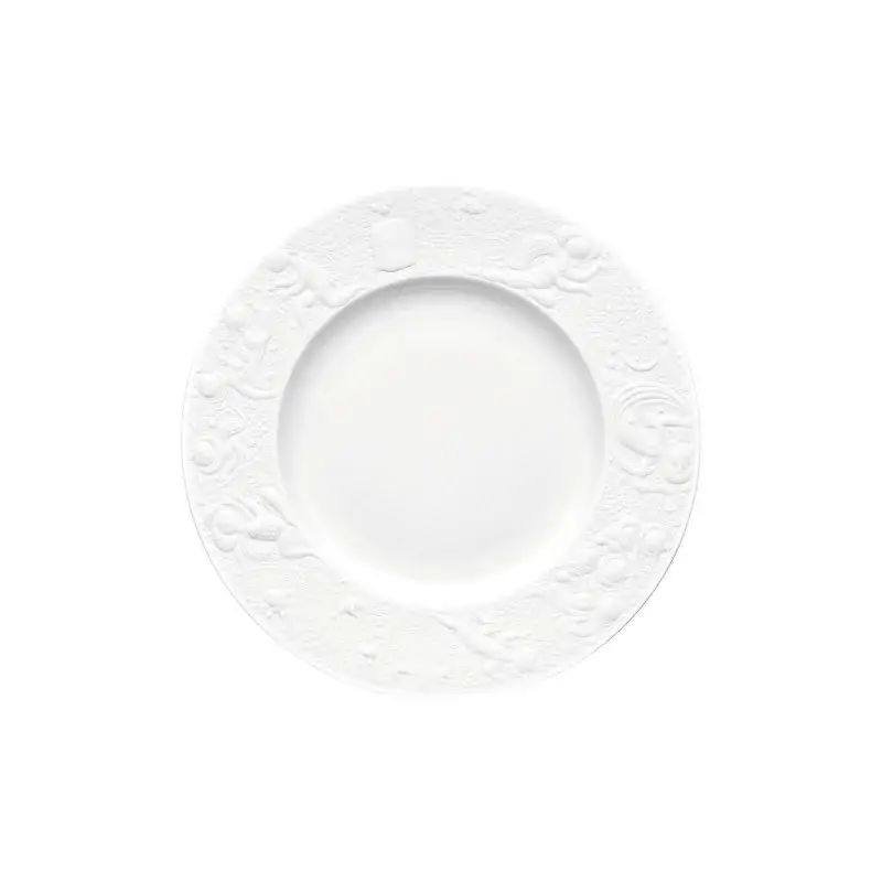 Porcellana Rosenthal-Piatto Piano 22 Cm-Zauberfloete Weiss