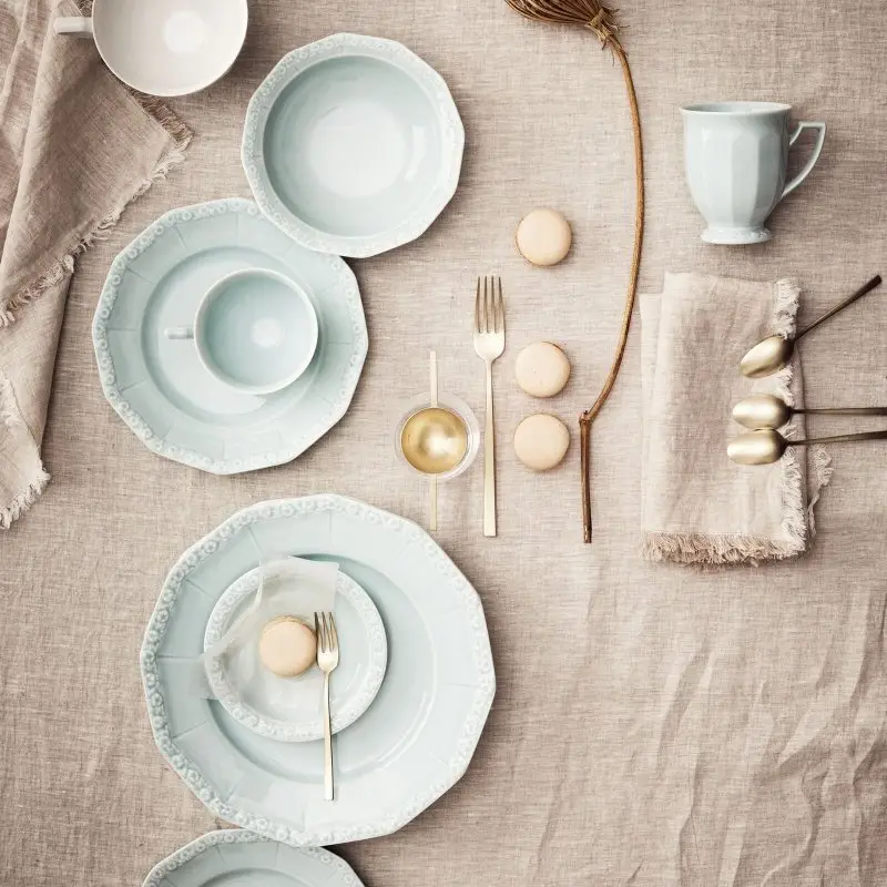 Porcellana Rosenthal-Piatto Piano 26 Cm-Maria Pale Mint miniatura 2