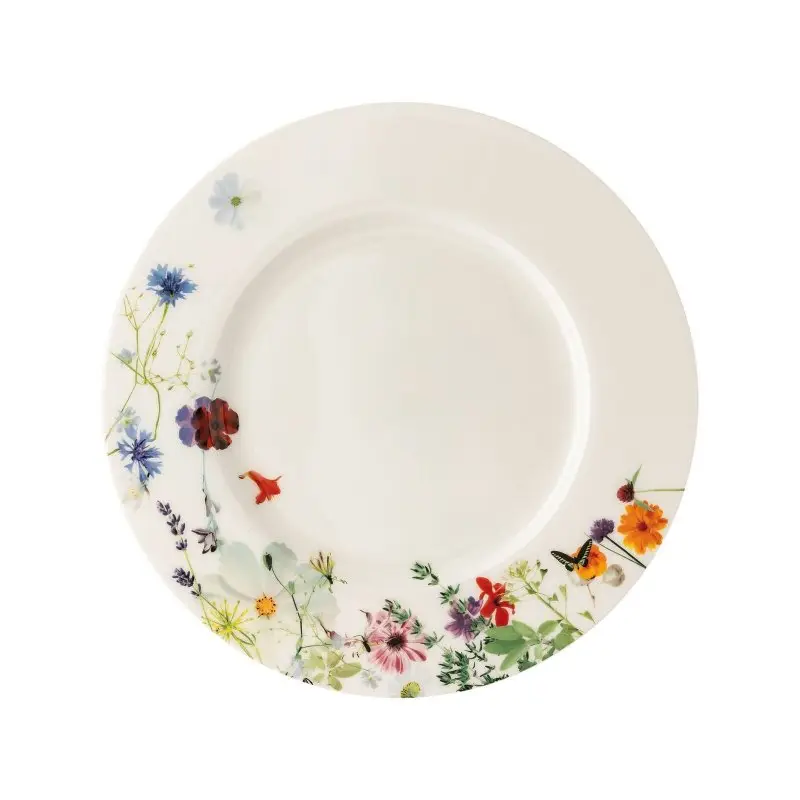 Porcellana Rosenthal-Piatto Piano Con Falda 28 Cm-Brillance Bone China Grand Air