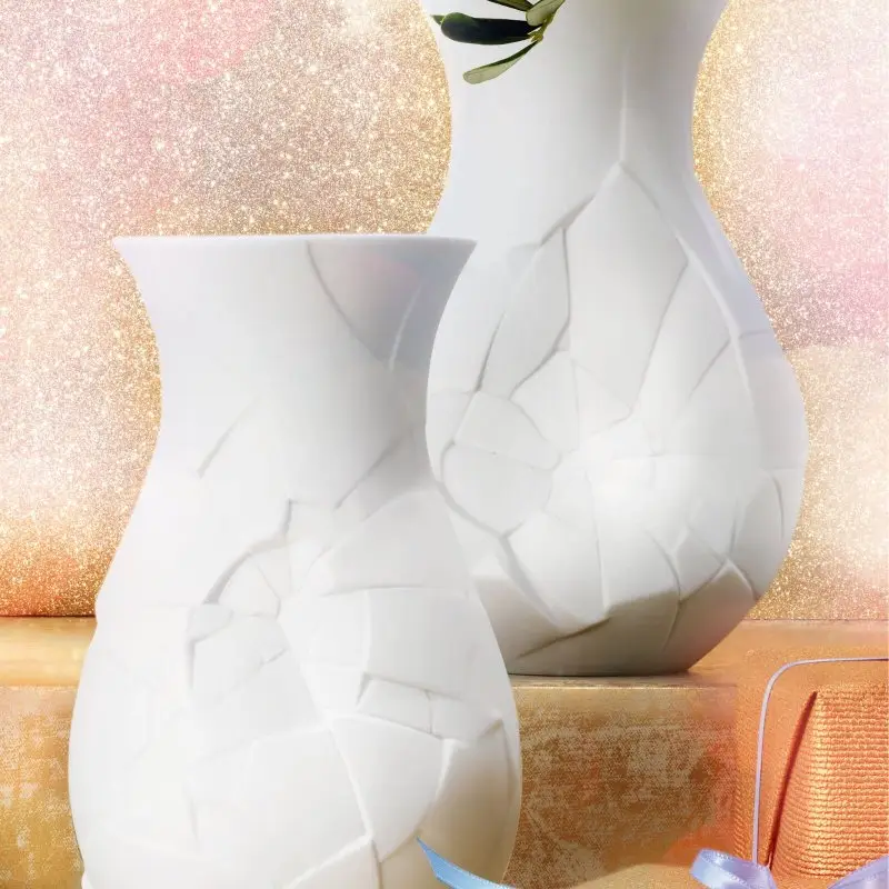 Porcellana Rosenthal-Vaso 21 Cm-Phases Weiss Matt miniatura 2