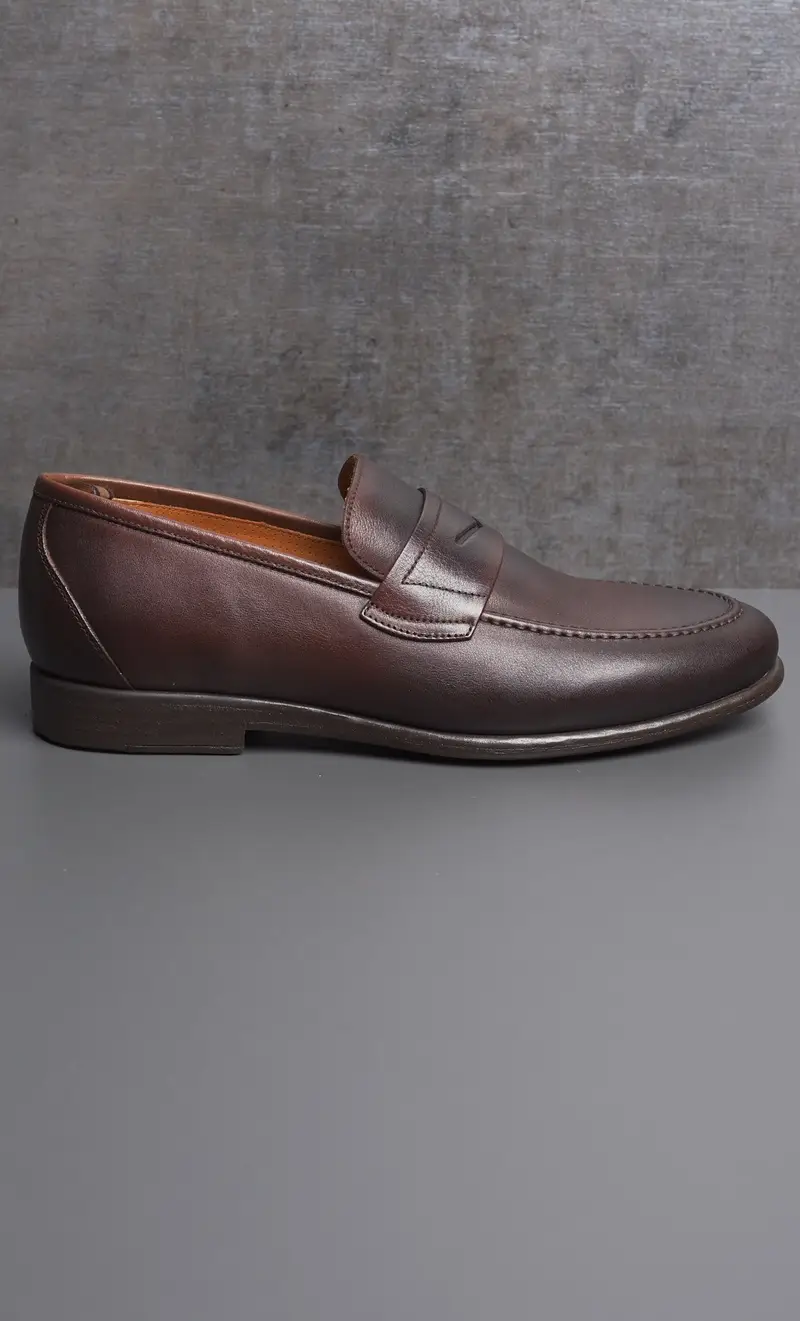 Rossi Mocassino in pelle, colore moro