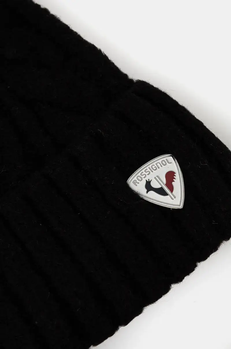 Rossignol Maglia nero con orlo ripiegato miniatura 3