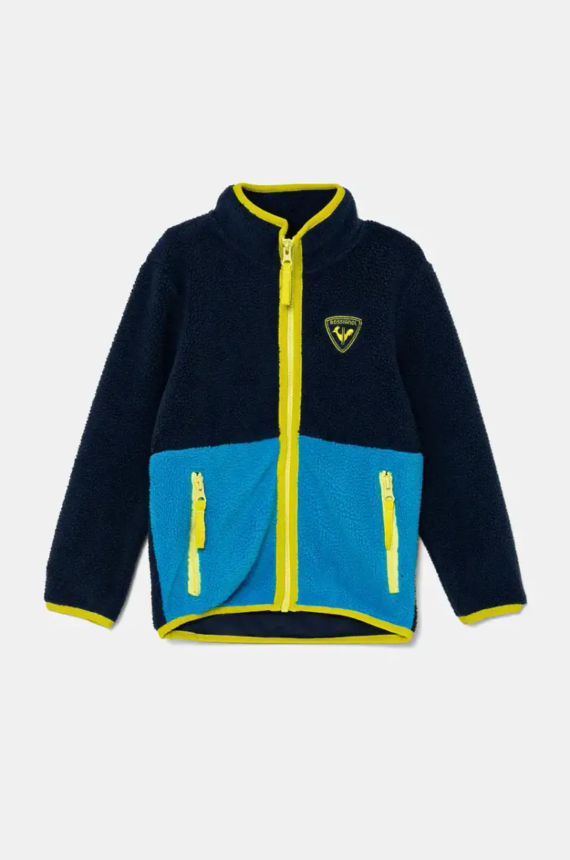 felpa in pile bambini ALLTRACK colore blu navy RLNYL08 miniatura 2