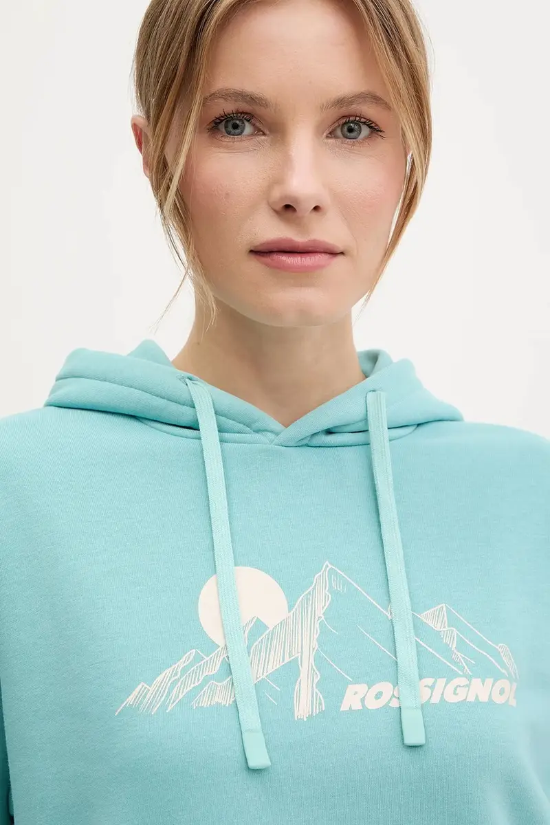 felpa Waterfall donna colore turchese con cappuccio RLNWS02 miniatura 4