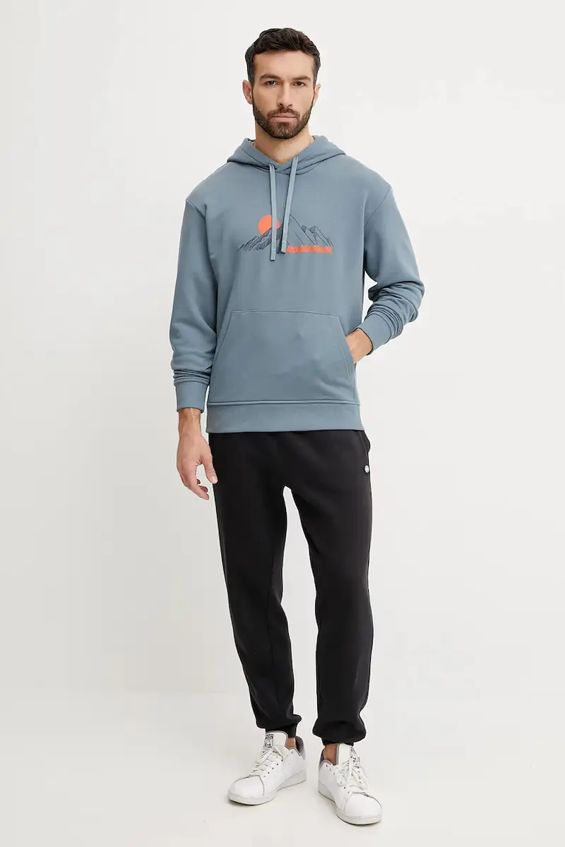 felpa Waterfall uomo colore blu con cappuccio RLNMS10 miniatura 2