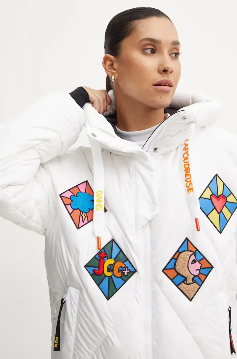 giacca da sci in piuma Lumy x JCC Bianco miniatura 5