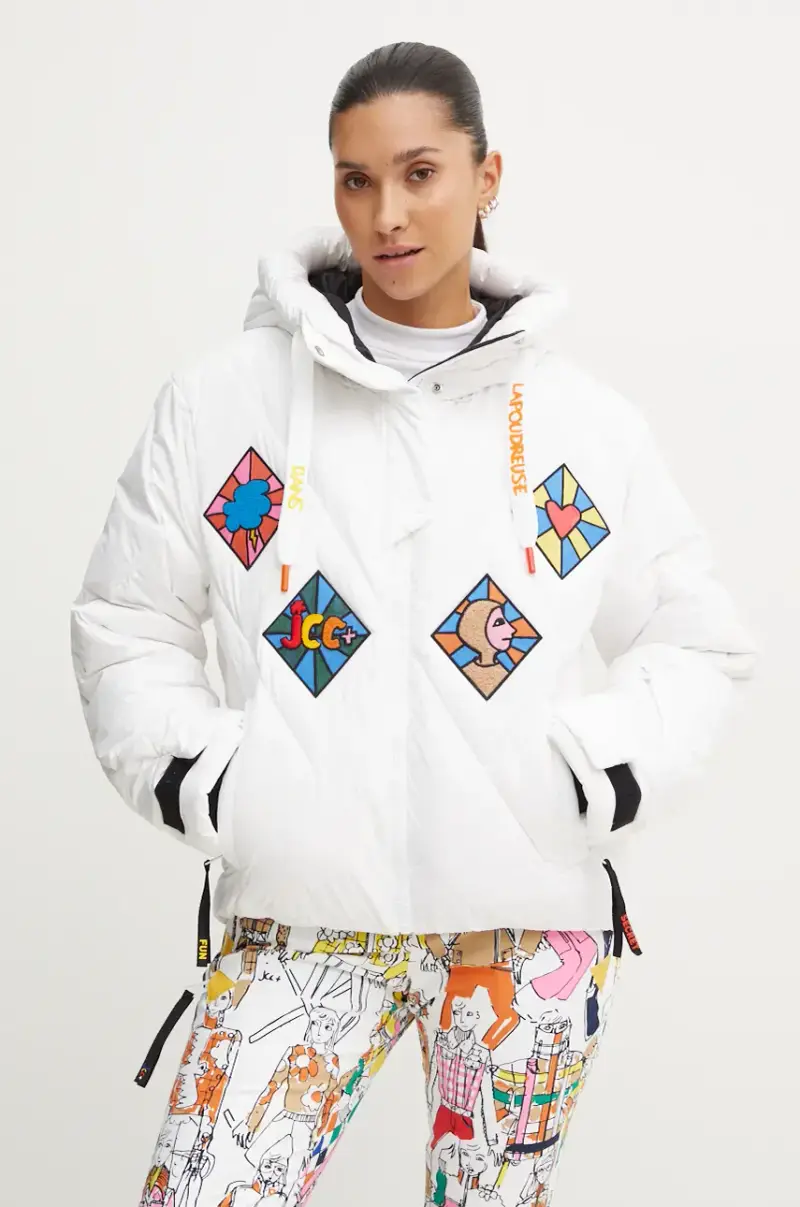 giacca da sci in piuma Lumy x JCC Bianco