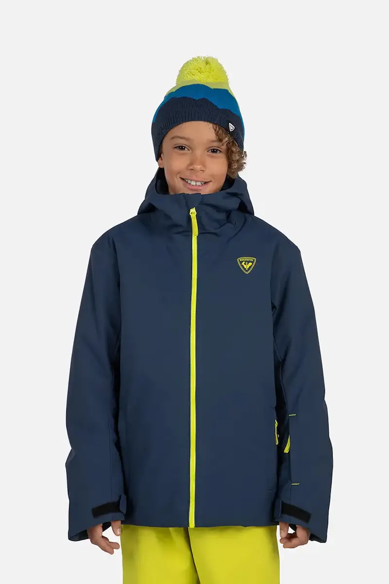 giacca per bambini STRAWPILE colore blu navy RLNYJ06