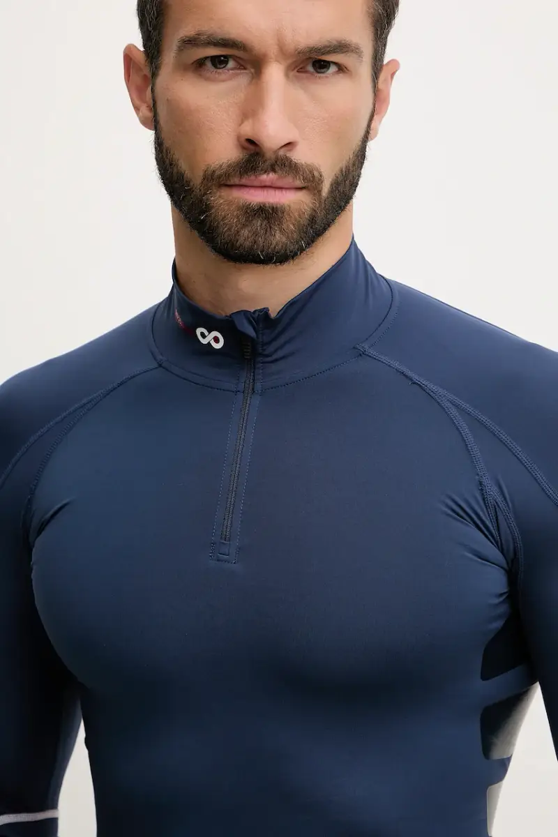longsleeve funzionale Infini Compression Race colore blu navy miniatura 3