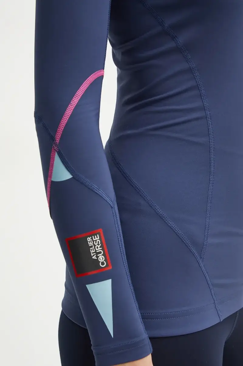 longsleeve funzionale Infini Compression Race colore blu navy miniatura 5