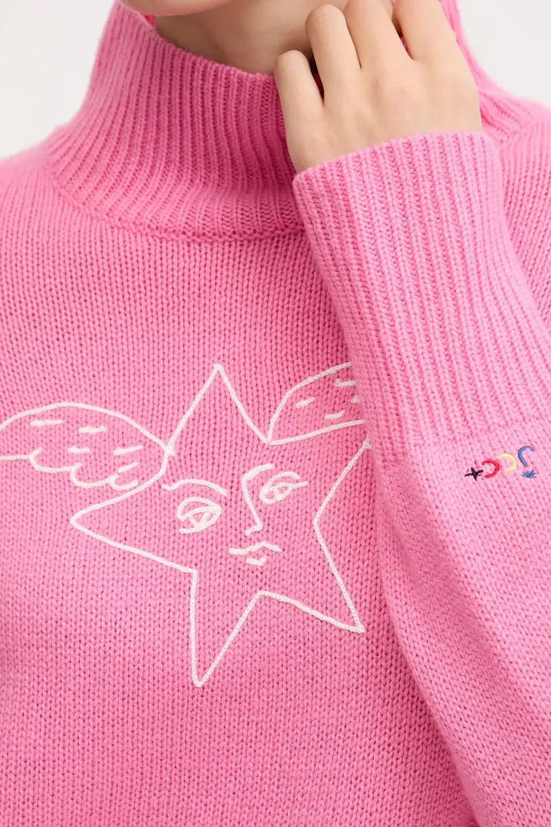 maglione con aggiunta di cachemire JCC Rosa miniatura 5