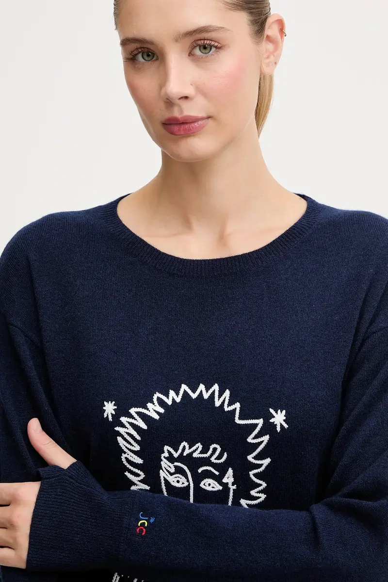 maglione in lana JCC Blu navy miniatura 4