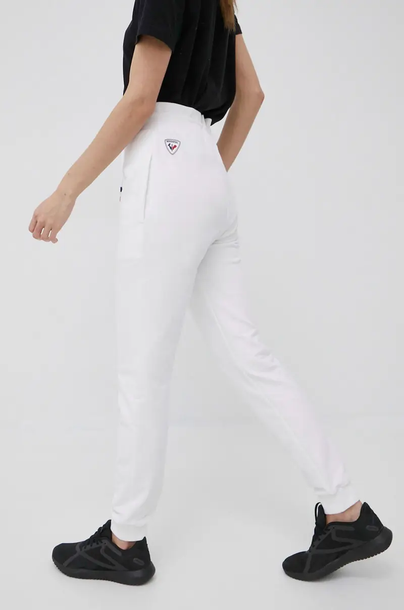 pantaloni da jogging in cotone Bianco miniatura 3