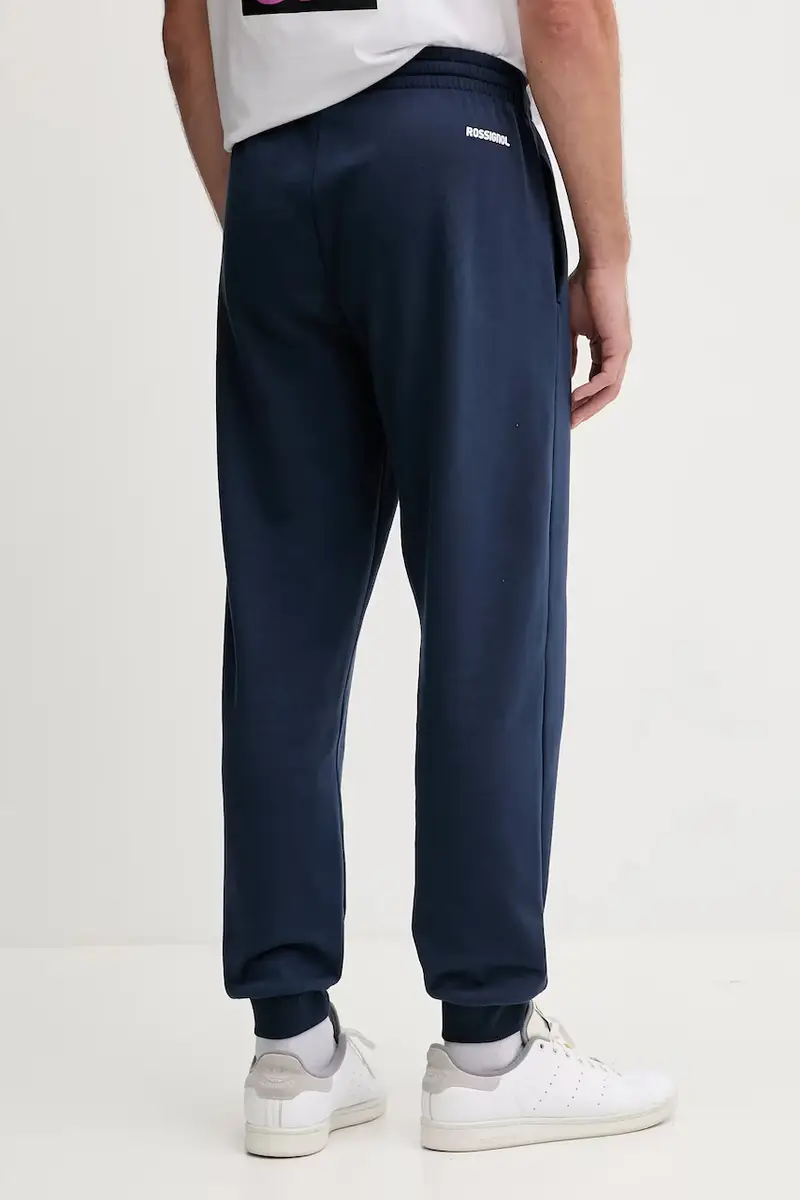 pantaloni tuta di cotone Blu navy miniatura 3