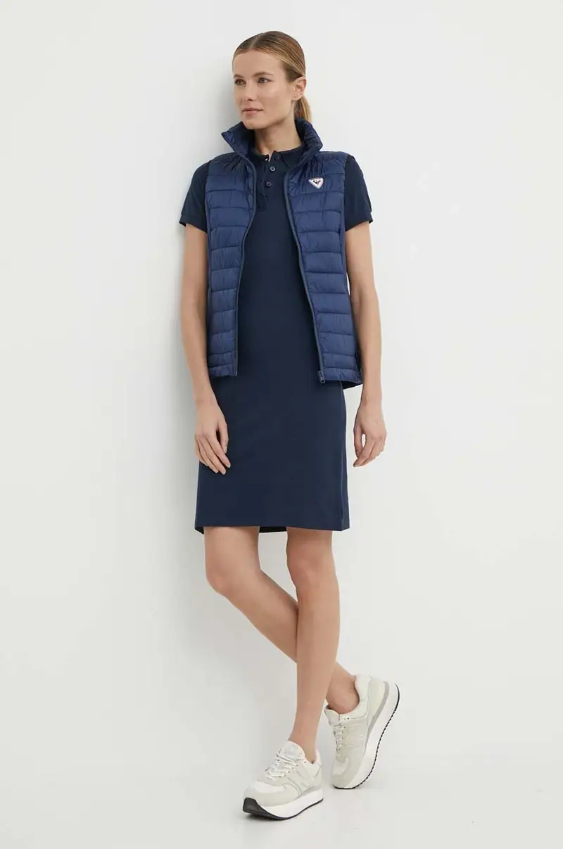 smanicato donna colore blu navy RLMWJ77 miniatura 2
