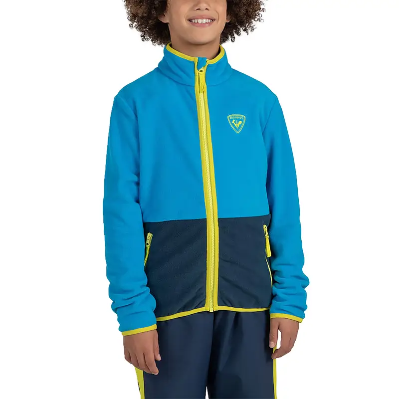 SOTTOTUTA FULL ZIP STRAWPILE BAMBINO Blu