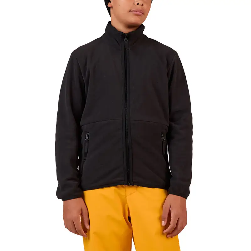 SOTTOTUTA FULL ZIP STRAWPILE BAMBINO Nero