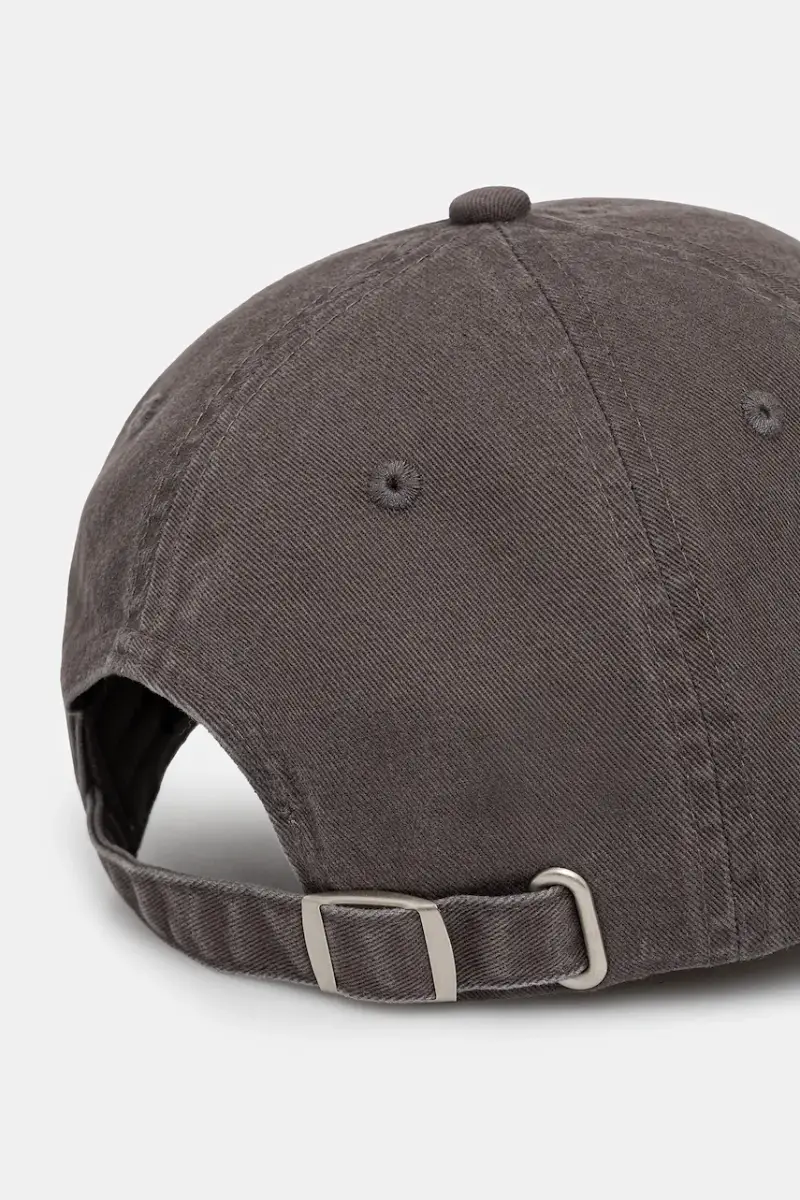 berretto da baseball in cotone Grigio miniatura 3