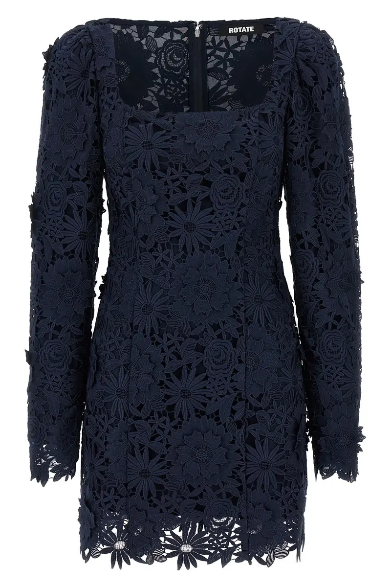 Abito '3D Lace Ls Mini' Blu