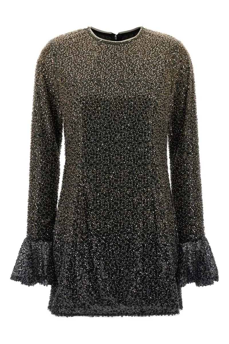 Abito 'Beaded Ls Mini' Marrone