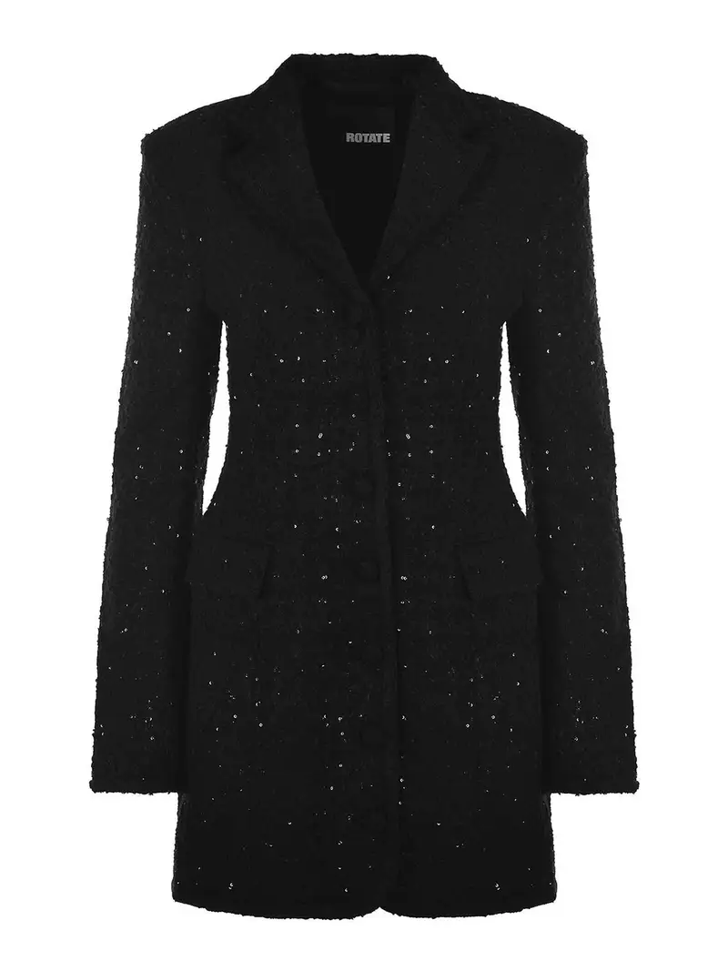 Abito giacca fatto di boucl Nero