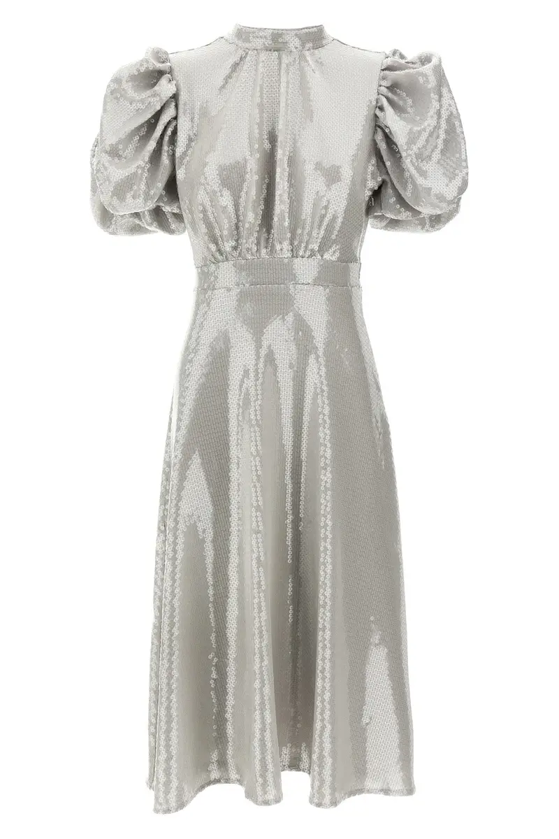 Abito Midi Paillettes Grigio