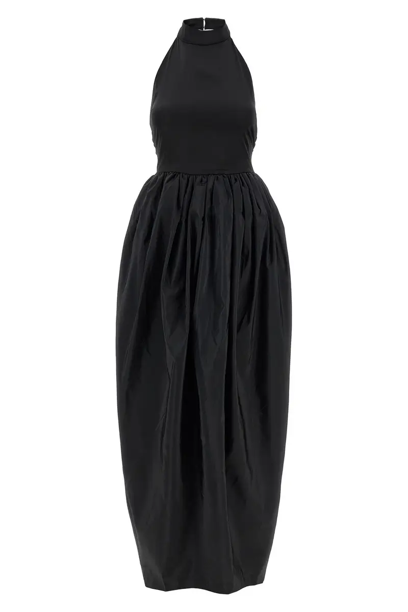 Abito 'Satin Taffeta Maxi' Nero