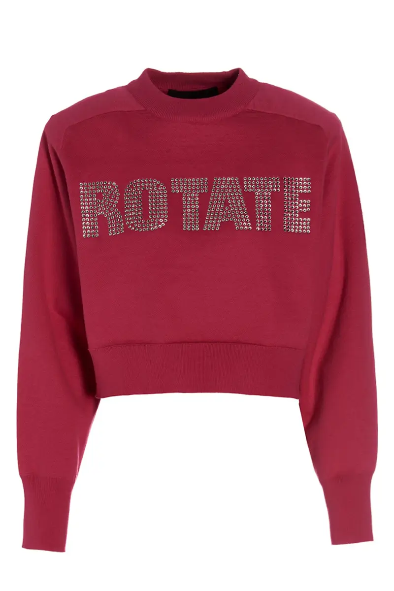 Felpa Firm Rhinestone Fuxia