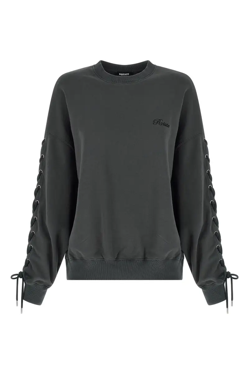 Felpa 'Lacing Crewneck' Grigio