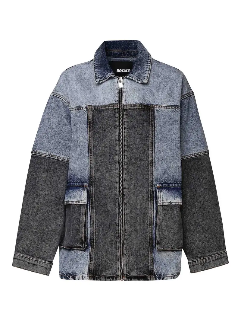 Giacca oversize patchwork Multicolore