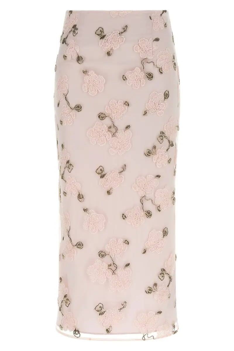 Gonna 'Sequin Pencil' Rosa