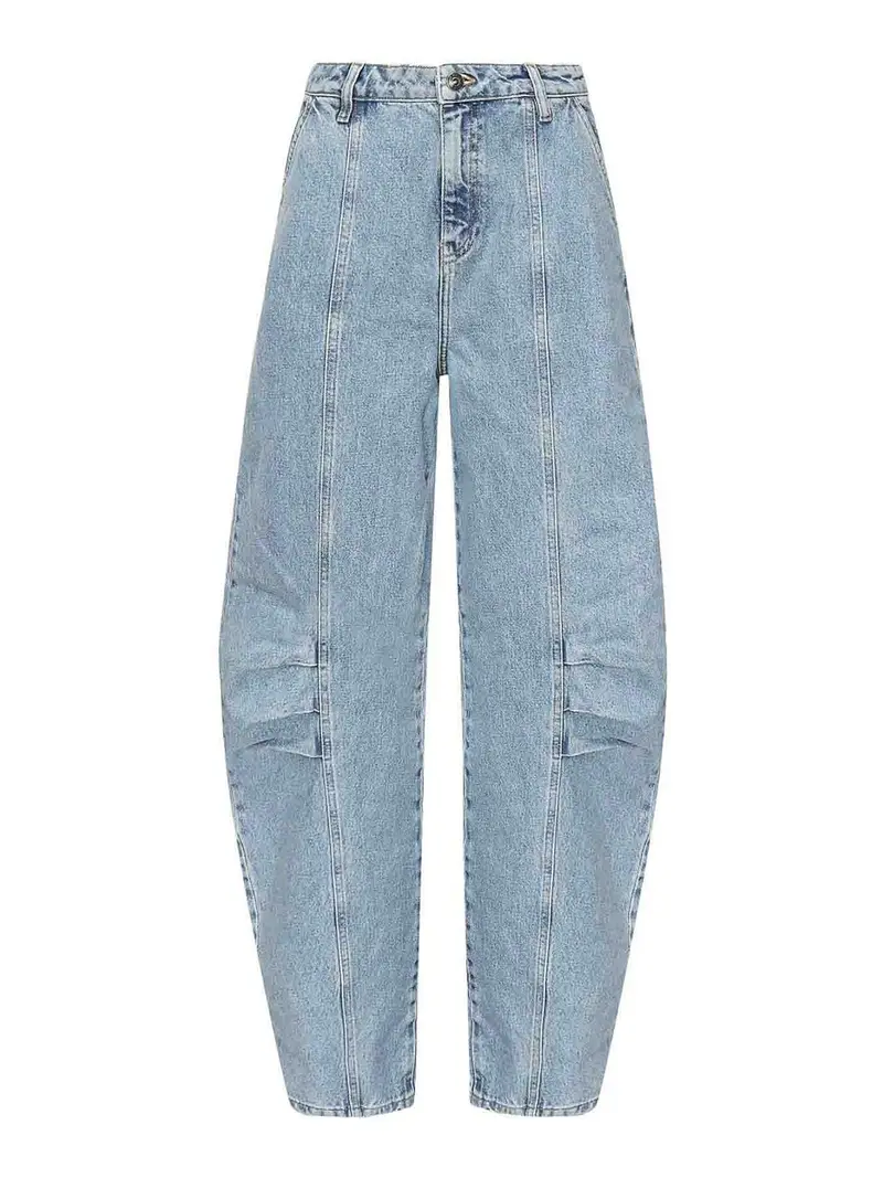 Jeans cargo in denim Multicolore