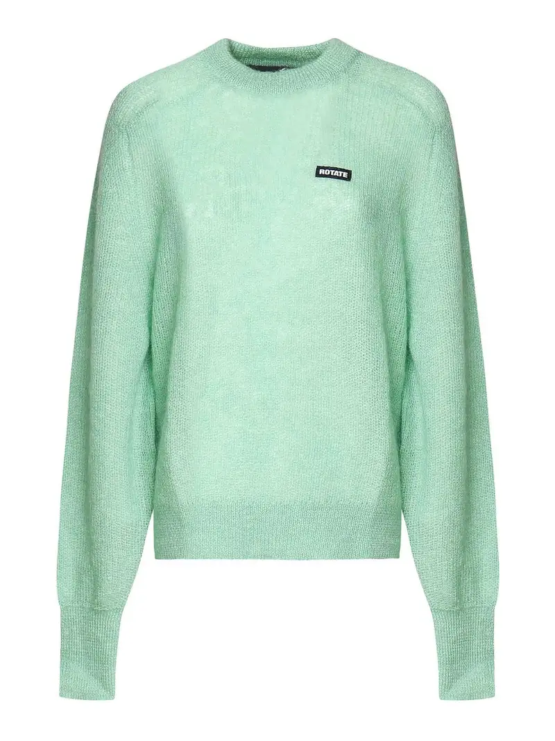 Maglione con logo Verde