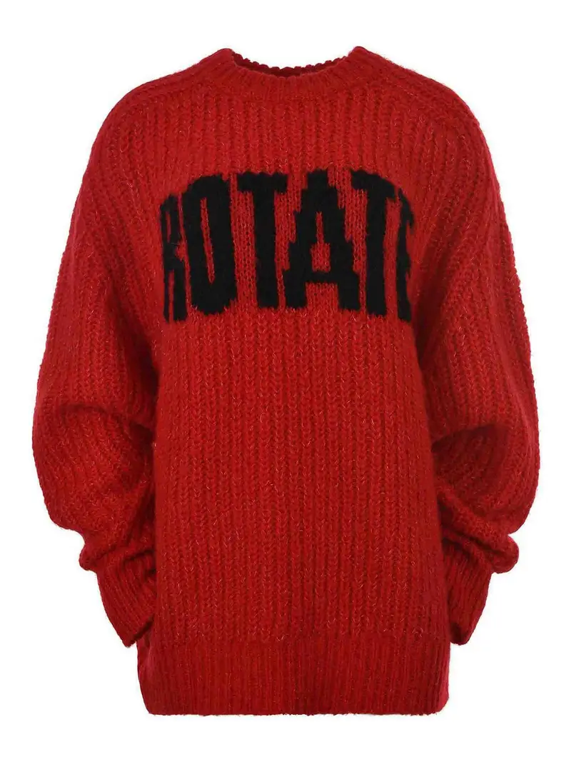 Maglione fatto di lana Rosso