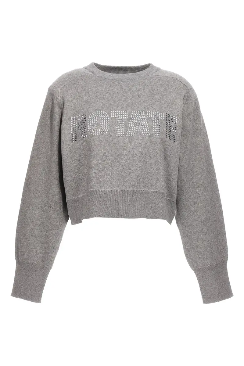 Maglione Firm Knit Cropped Grigio