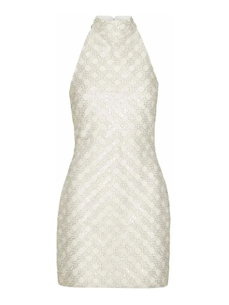 MiniVestito color crema Bianco