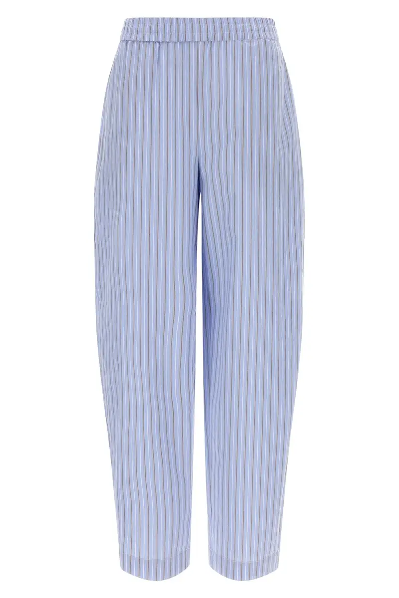 Pantalone 'Poplin Tapered' Azzurro