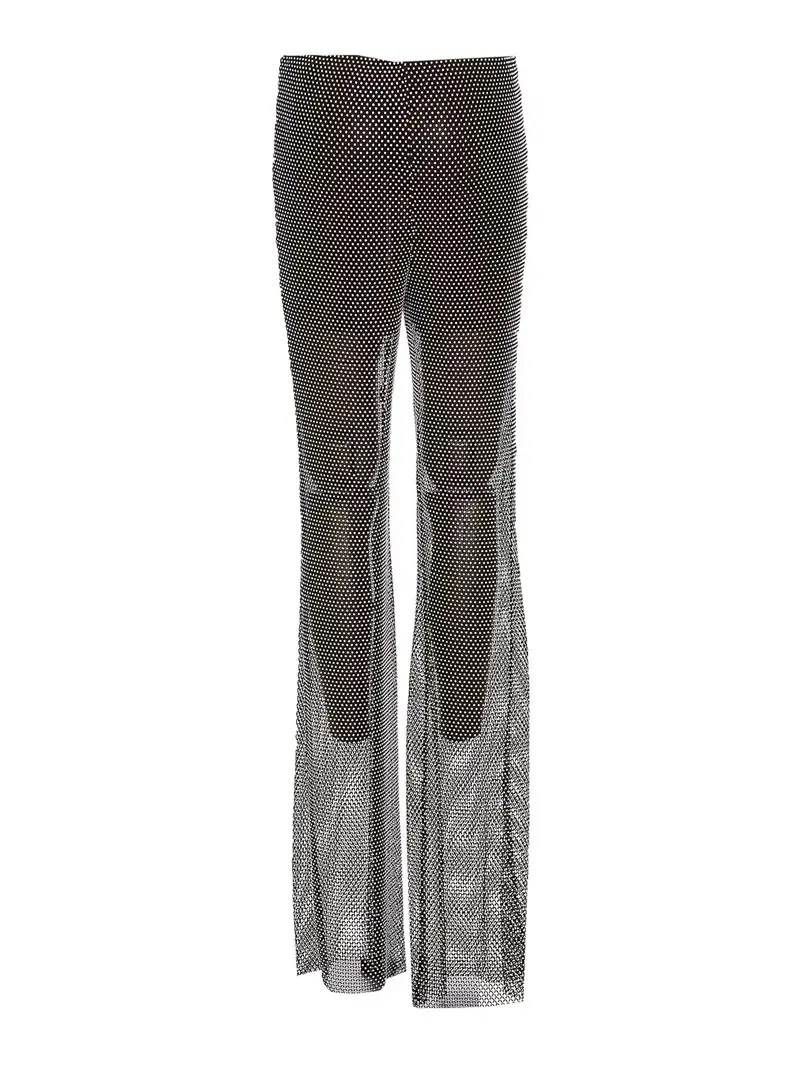 Pantaloni in tessuto elasticizzato Nero
