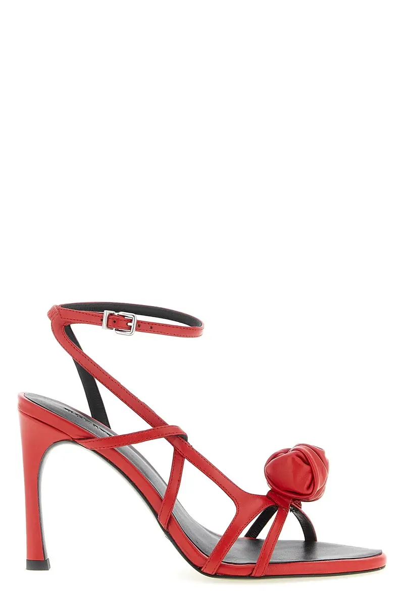 Sandalo Nodo Scultoreo Rosso