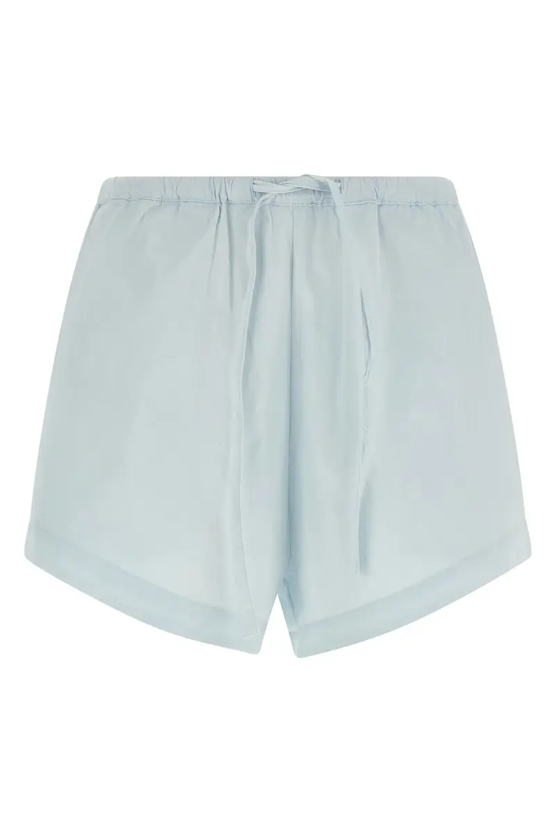 Short Popeline Azzurro