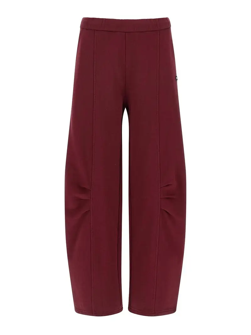 Terry Back Jogger Rosso Scuro