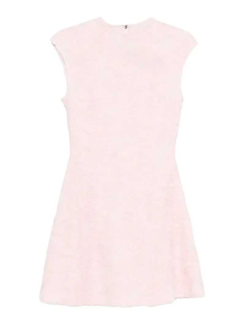 Vestito corto rosa con ricami floreali rosa Color Carne E Neutri