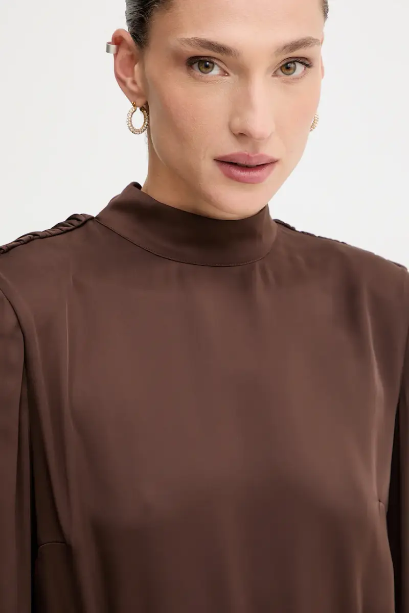 camicetta donna colore marrone 1146432910 miniatura 4