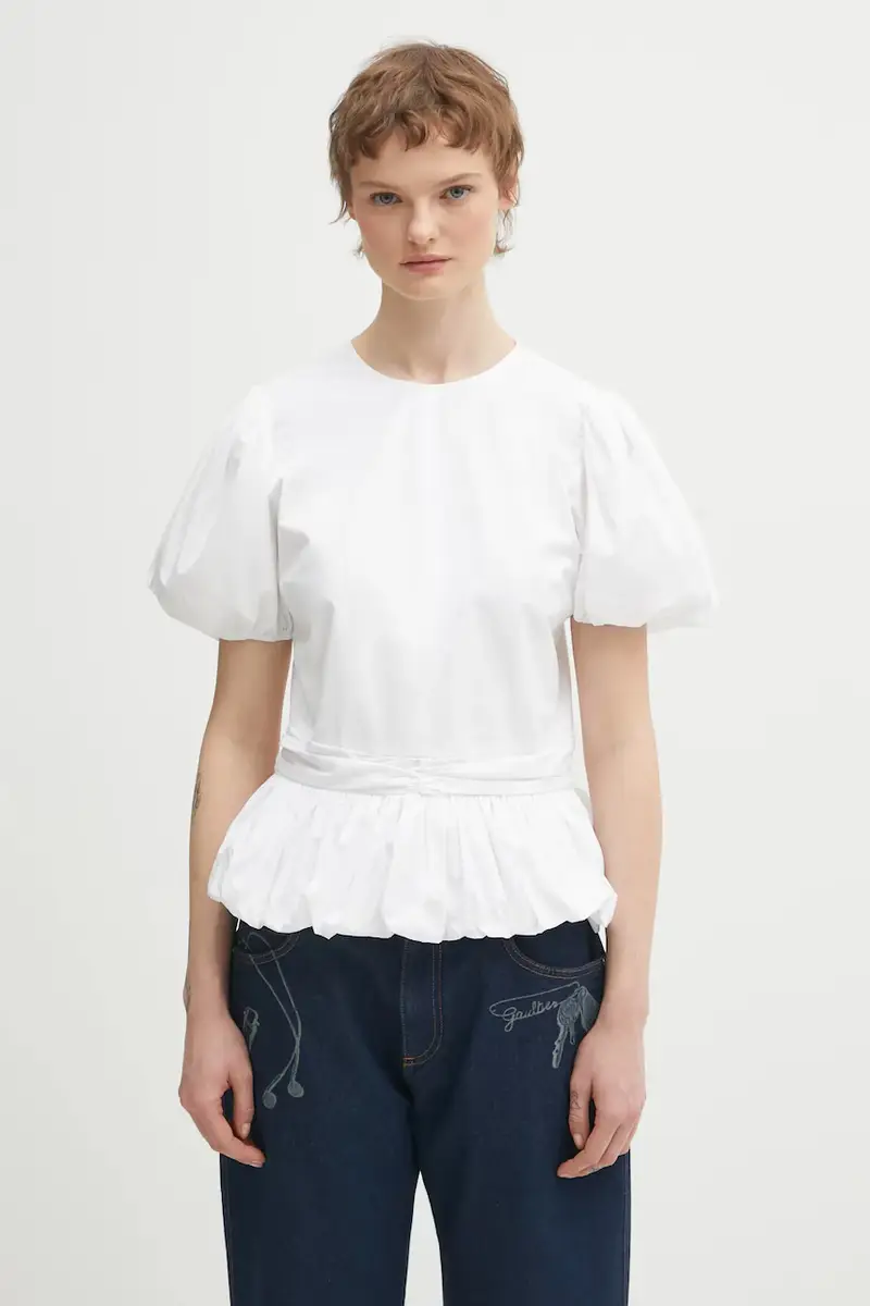 camicetta in cotone Bianco