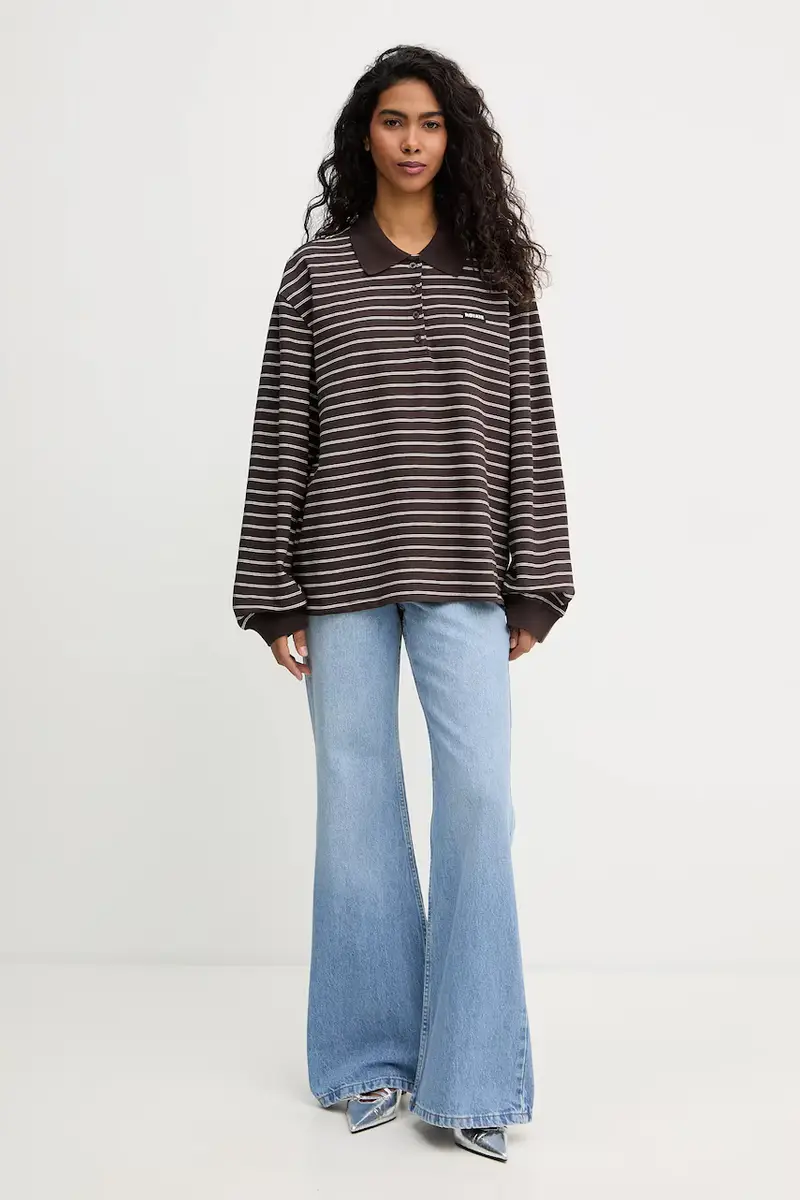 camicia a maniche lunghe colore marrone 1160033088 miniatura 2