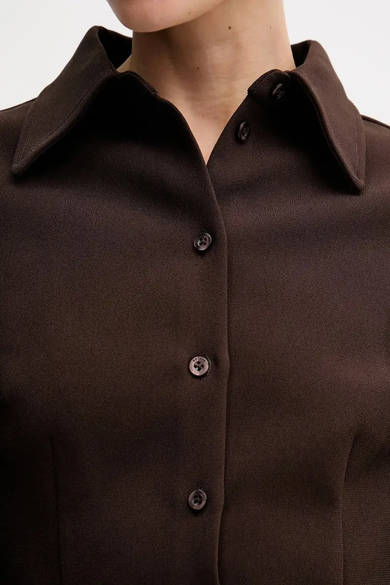 camicia donna colore marrone 1149342910 miniatura 5