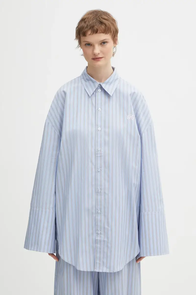 camicia in cotone Blu