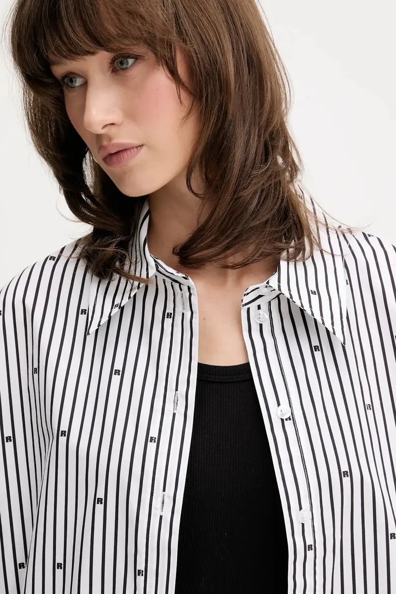 camicia in cotone donna colore nero 114398000 miniatura 4