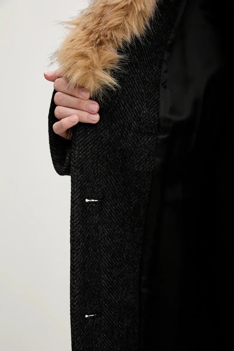 cappotto con lana colore grigio 1146921205 miniatura 5